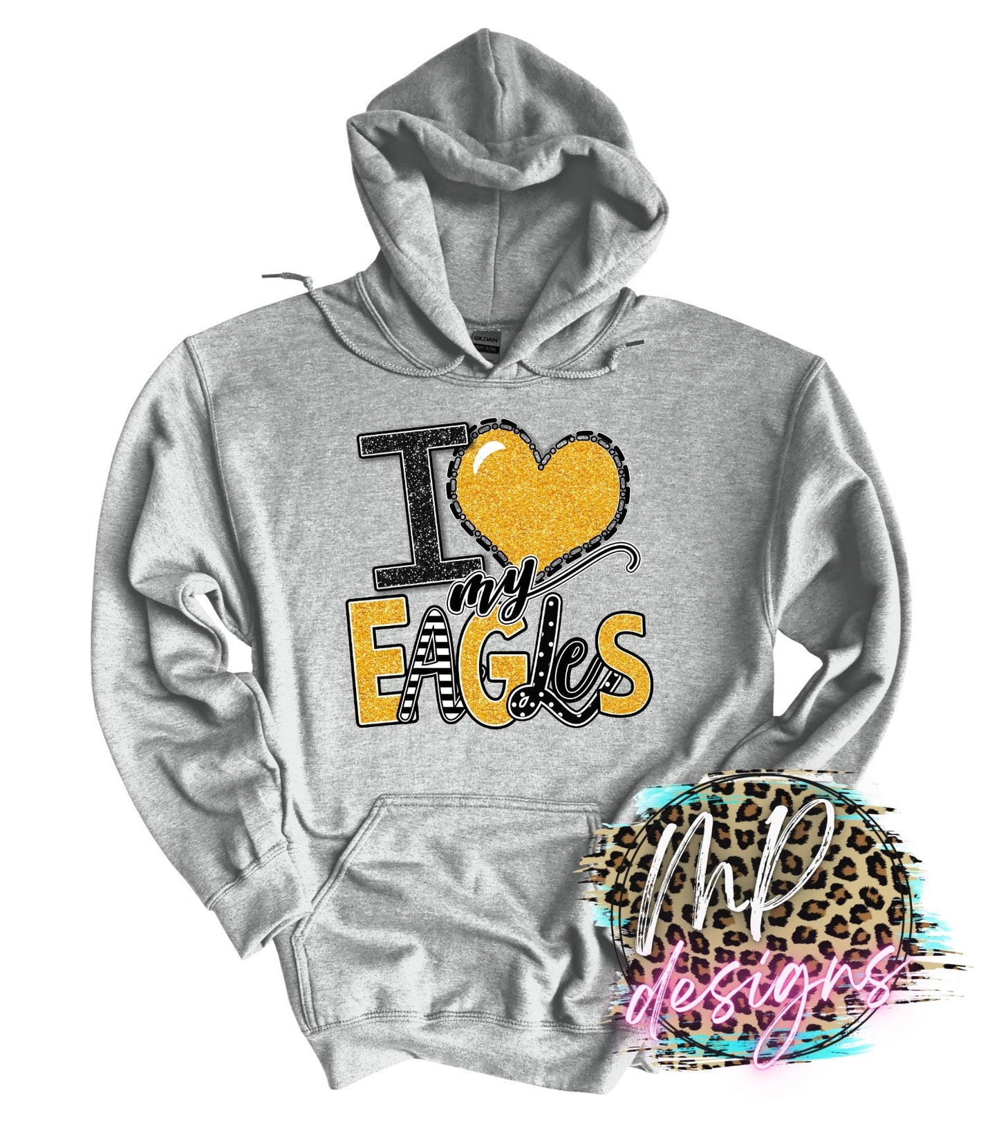 I LOVE MY EAGLES GOLD LONG SLEEVE/SWEATSHIRT