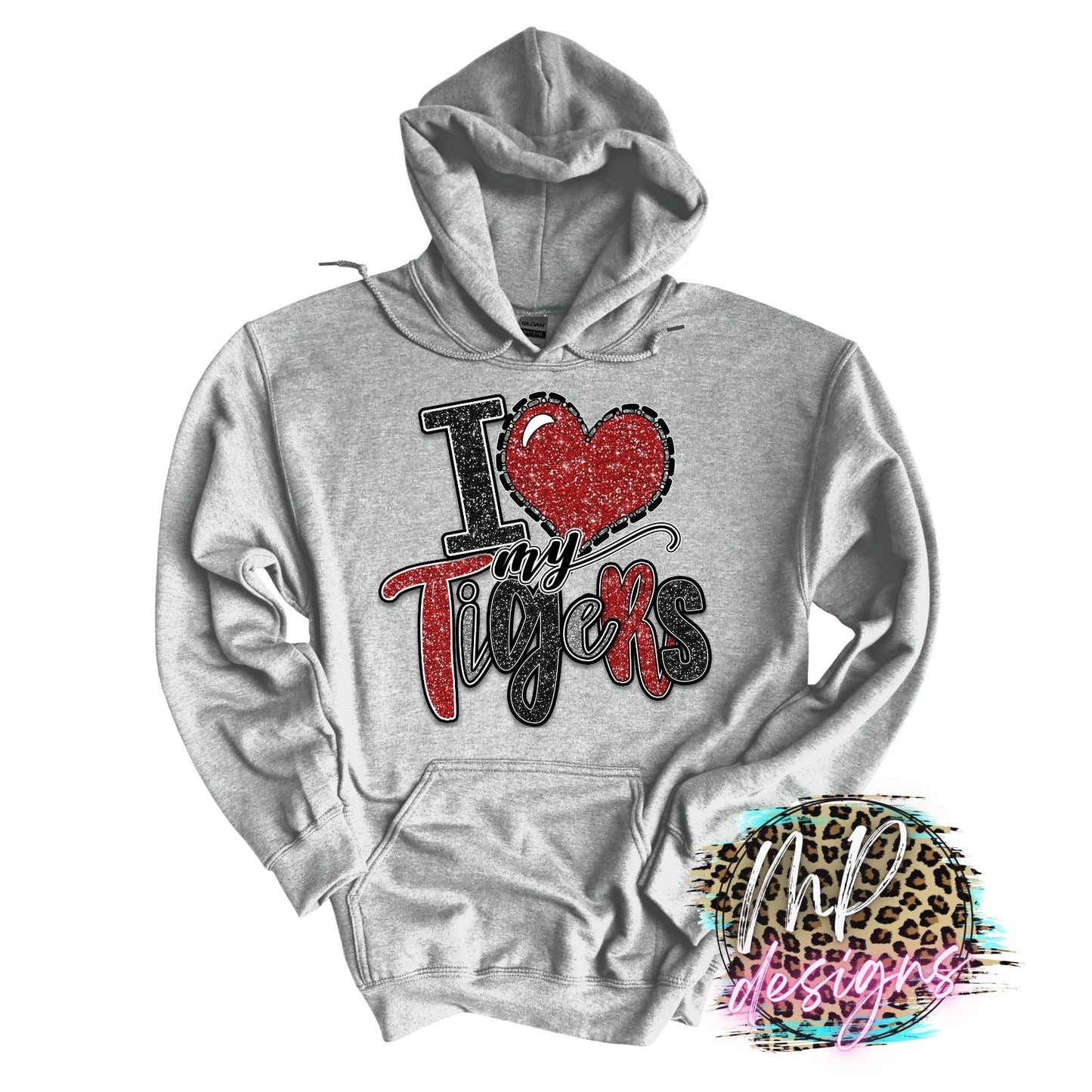 I LOVE MY TIGERS RED LONG SLEEVE/SWEATSHIRT
