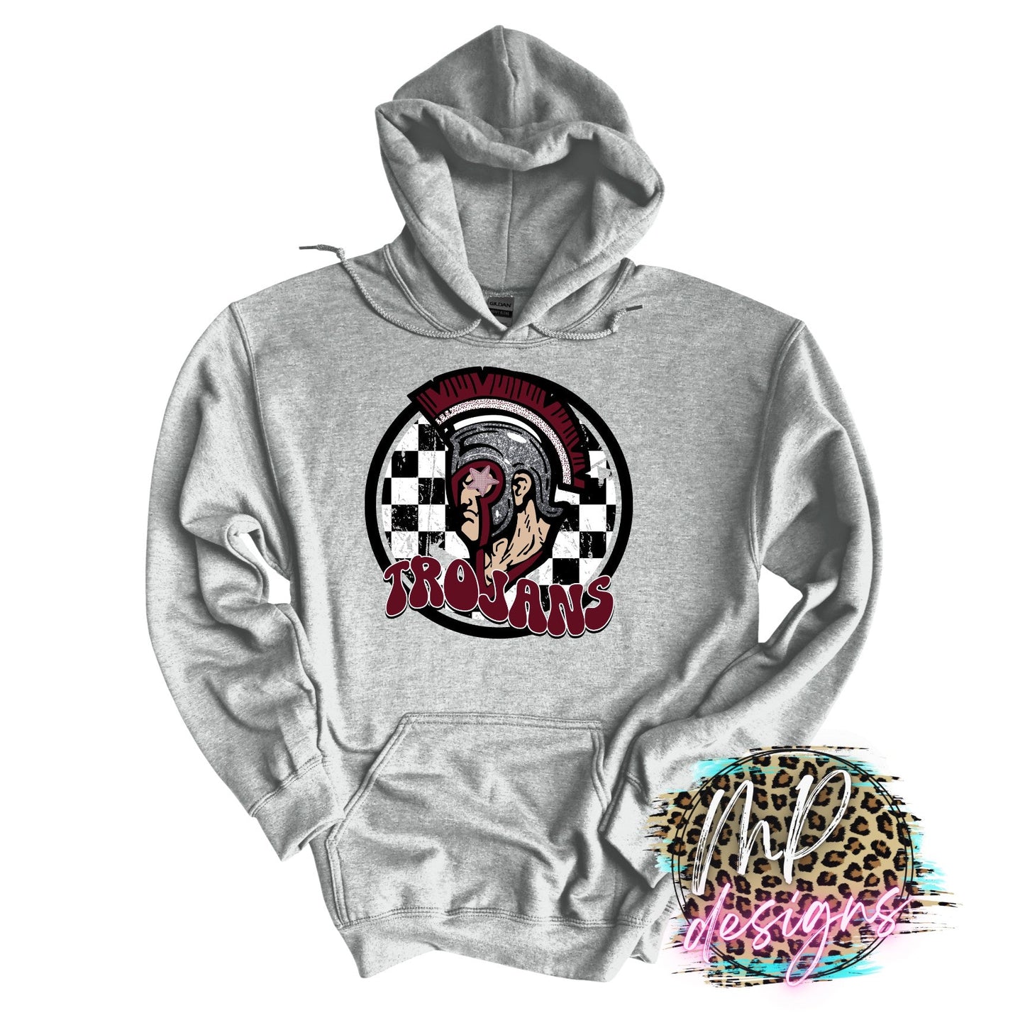 TROJANS PREPPY MASCOT LONG SLEEVE/SWEATSHIRT