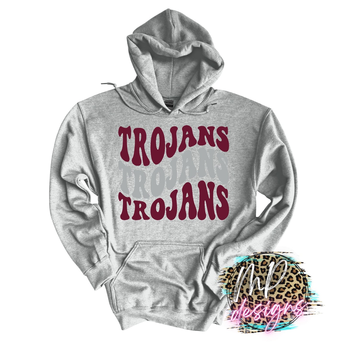 TROJANS WAVY RETRO LONG SLEEVE/SWEATSHIRT