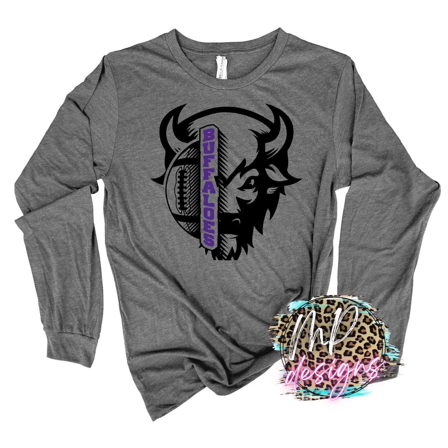 BUFFALOES FOOTBALL MASCOT PURPLE LONG SLEEVE/SWEATSHIRT