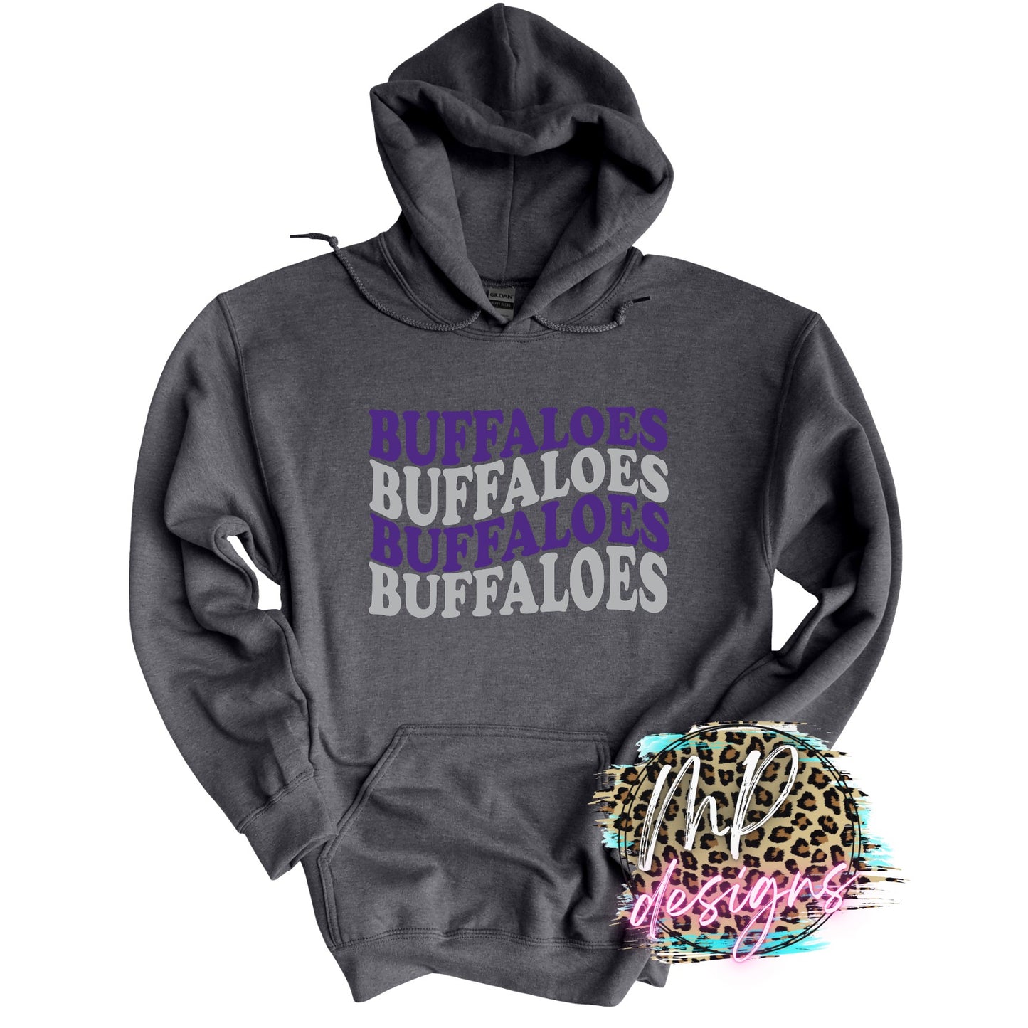 BUFFALOES WAVY RETRO PURPLE LONG SLEEVE/SWEATSHIRT