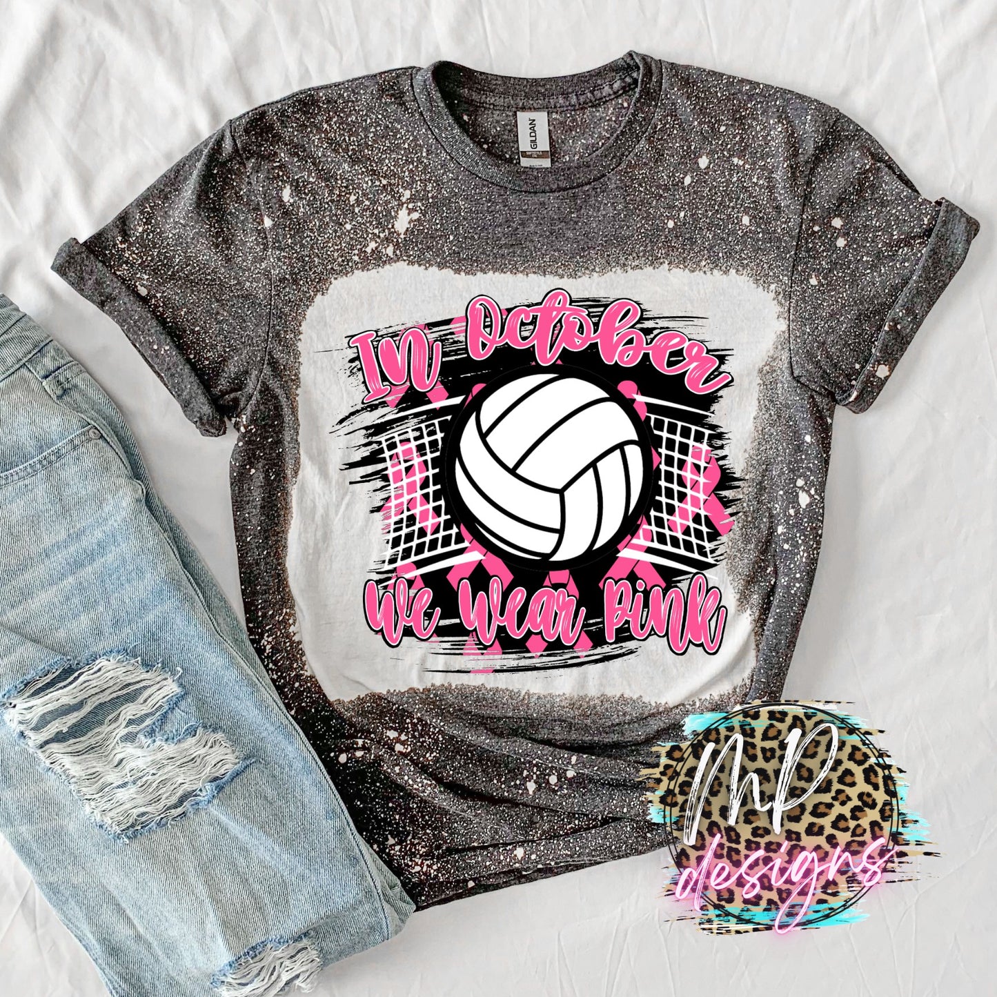 WE WEAR PINK VOLLEYBALL