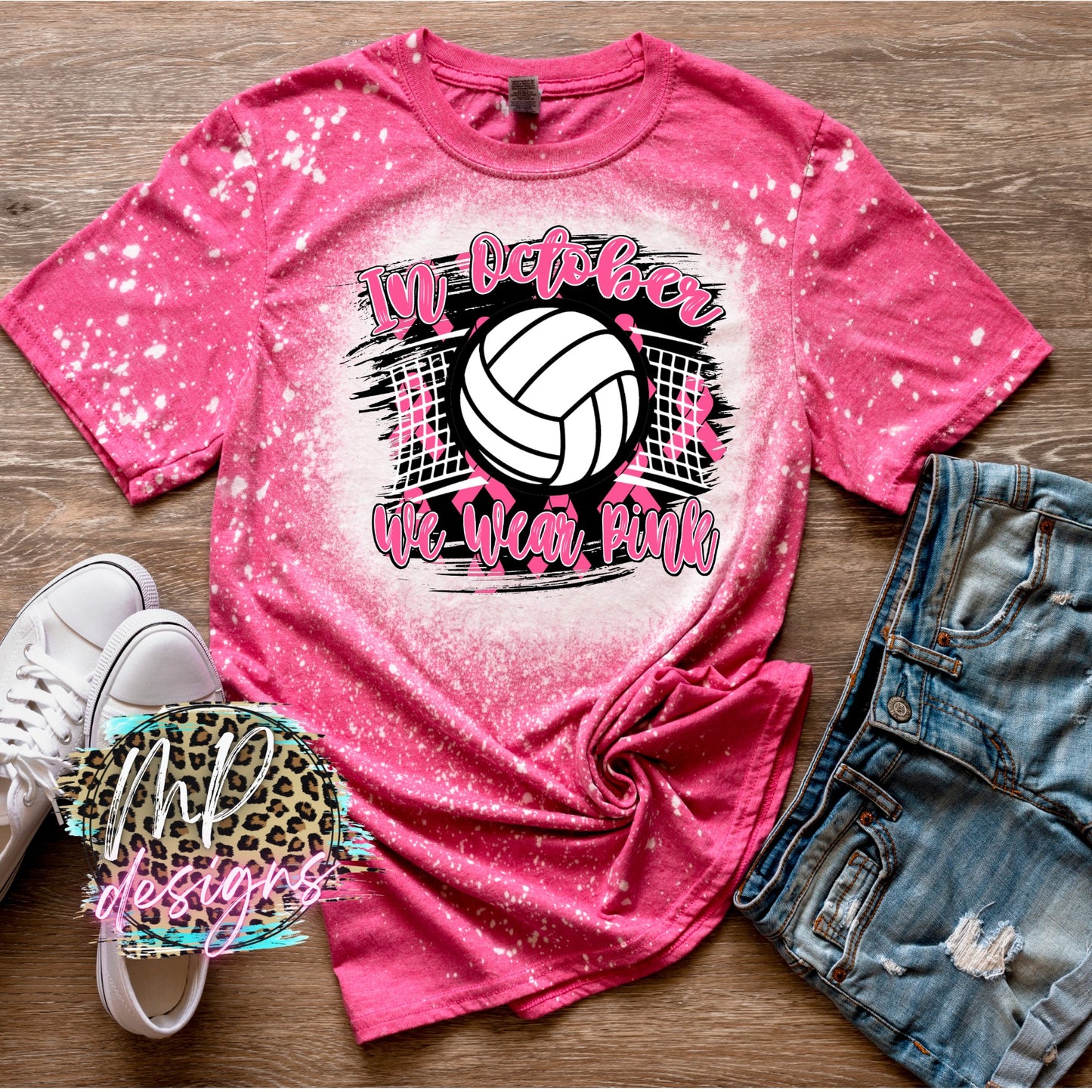 WE WEAR PINK VOLLEYBALL