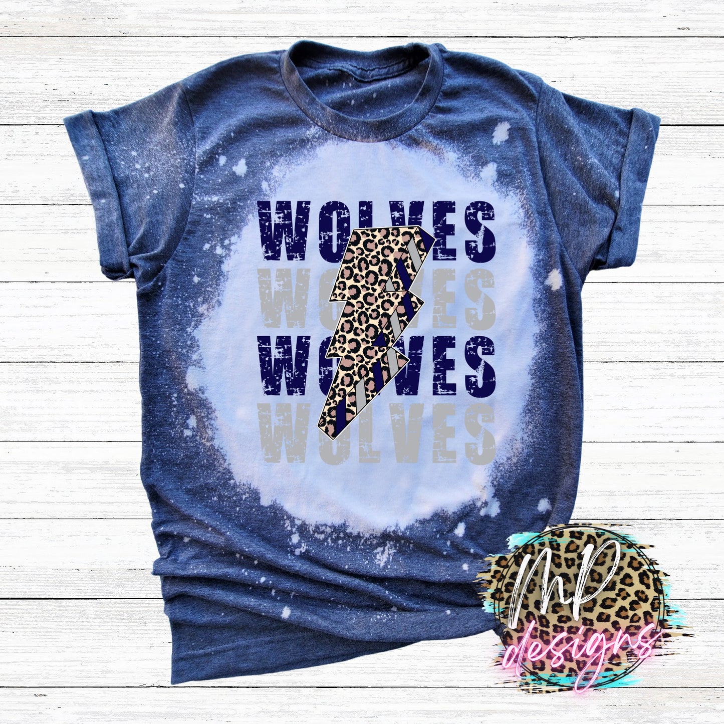 WOLVES BOLT NAVY T-SHIRT