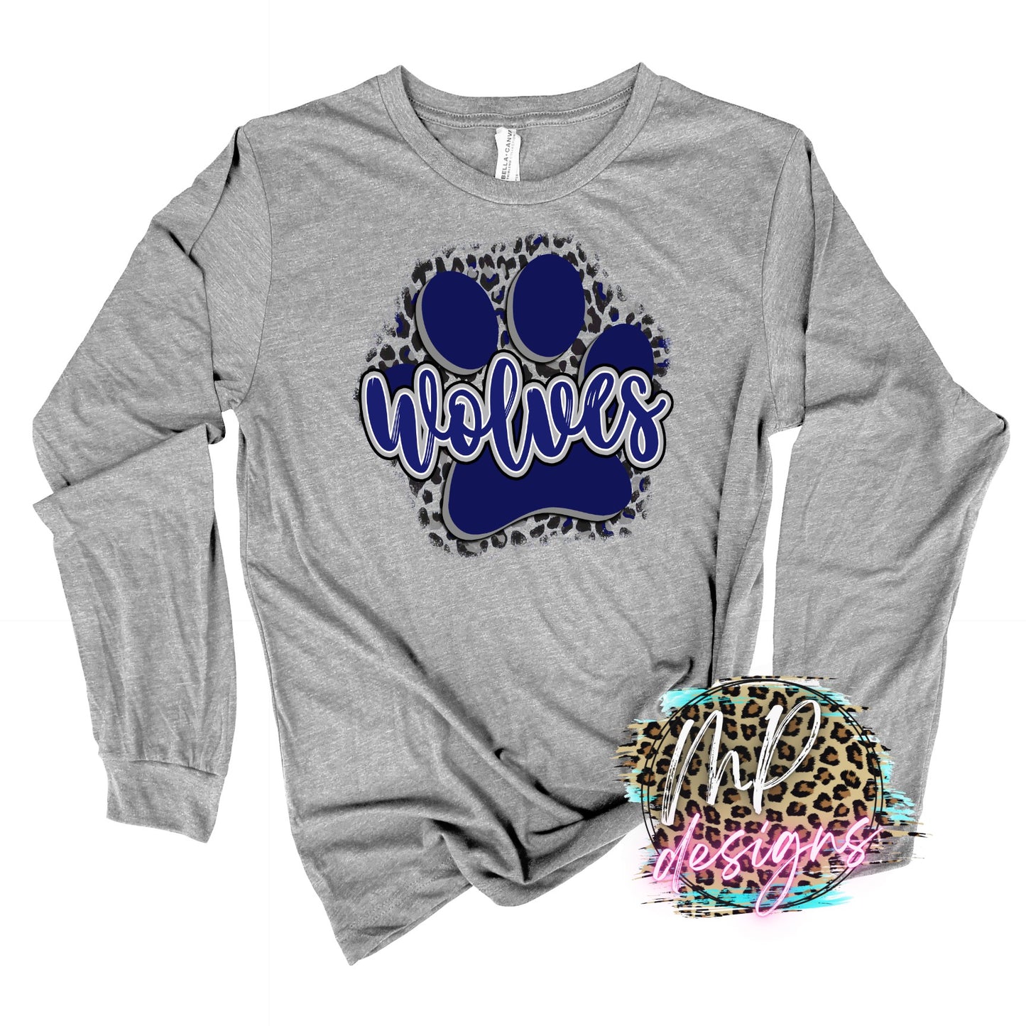WOLVES PAW NAVY LONG SLEEVE/SWEATSHIRT