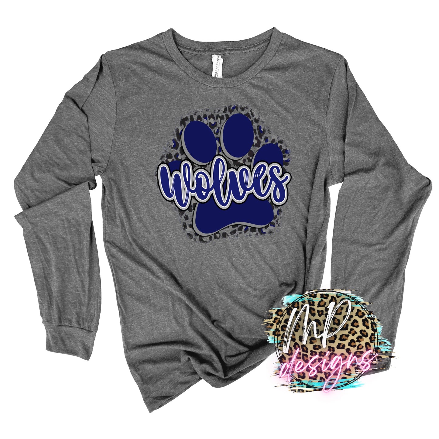 WOLVES PAW NAVY LONG SLEEVE/SWEATSHIRT