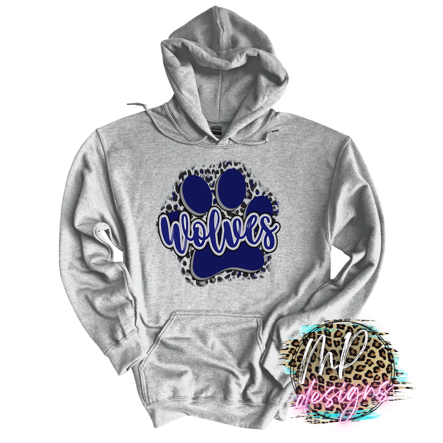 WOLVES PAW NAVY LONG SLEEVE/SWEATSHIRT