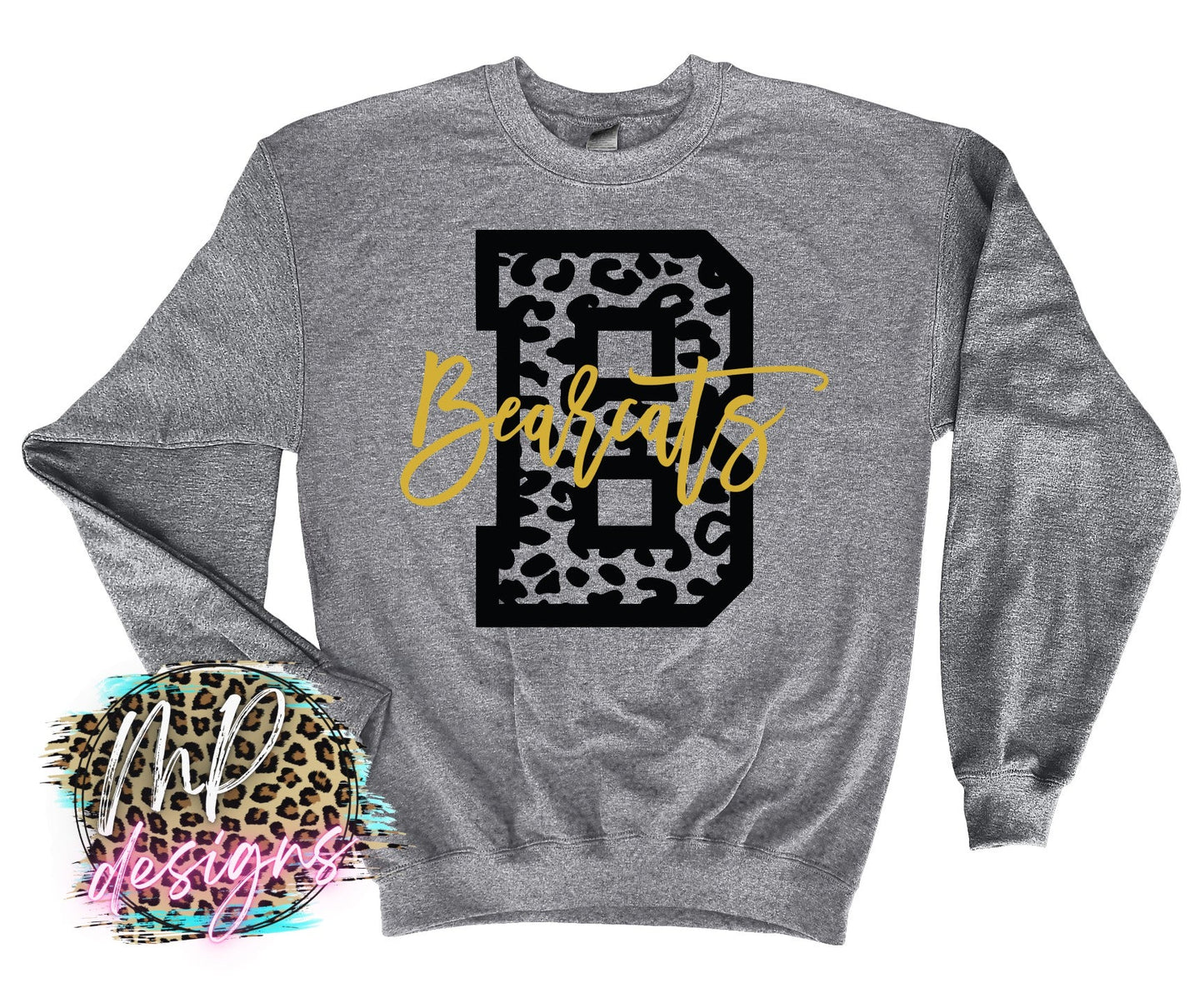 BEARCATS B LEOPARD LONG SLEEVE/SWEATSHIRT