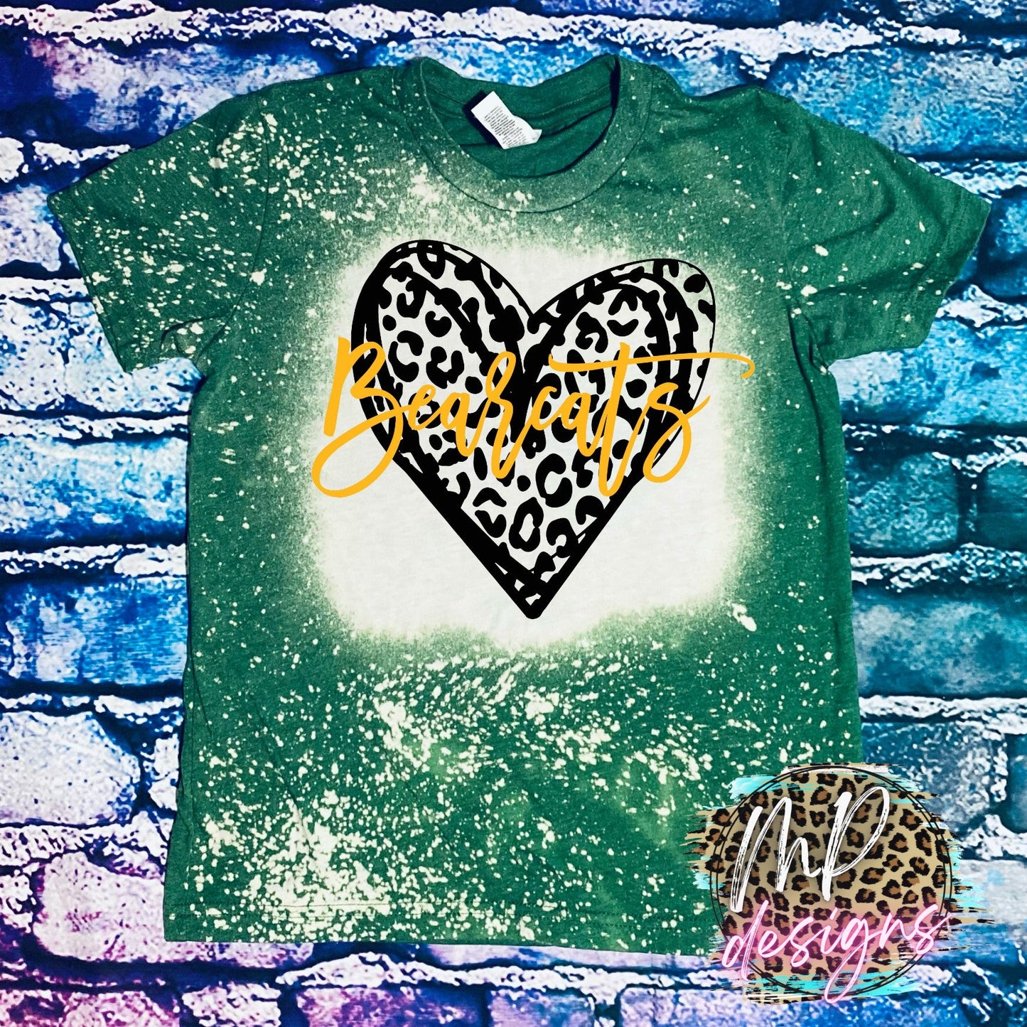 BEARCATS LEOPARD HEART T-SHIRT
