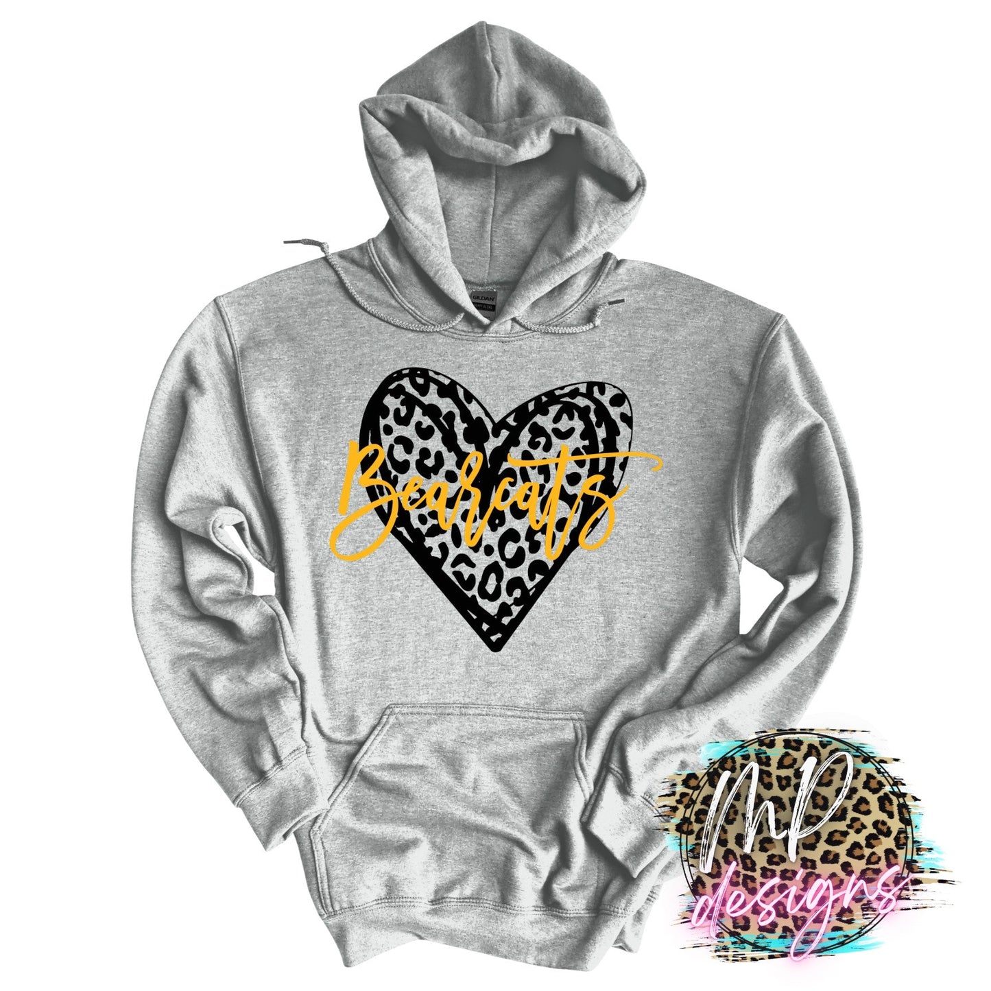 BEARCATS LEOPARD HEART LONG SLEEVE/SWEATSHIRT