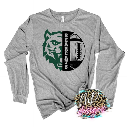 BEARCATS MASCOT FOOTBALL LONG SLEEVE/SWEATSHIRT