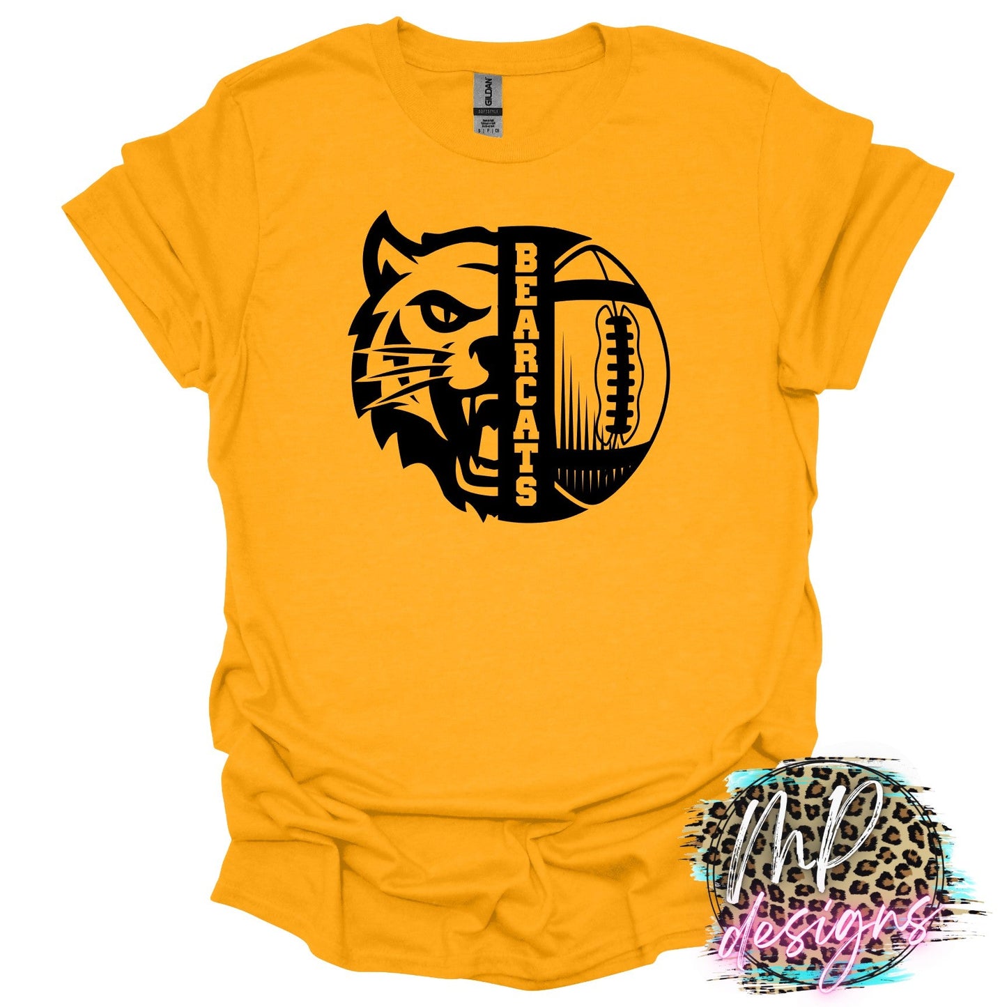 BEARCATS MASCOT FOOTBALL T-SHIRT