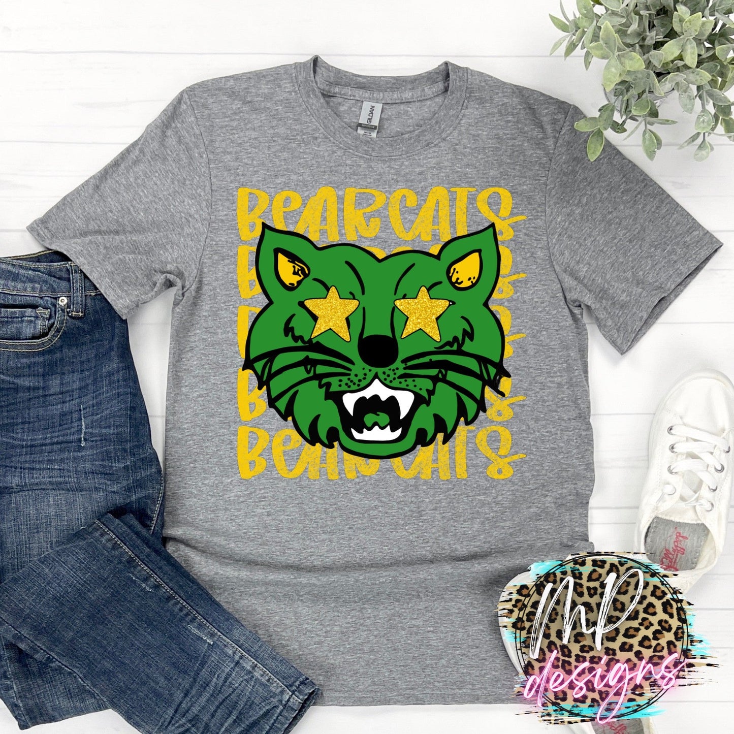 BEARCATS PREPPY MASCOT T-SHIRT