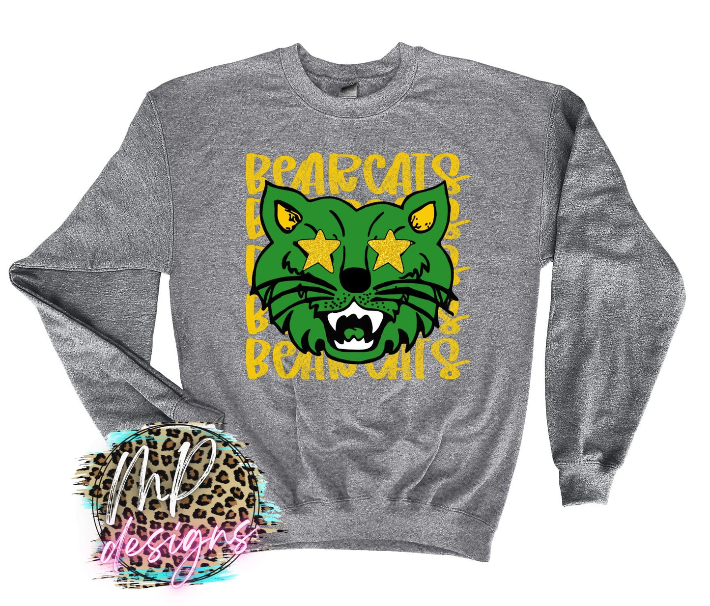 BEARCATS PREPPY MASCOT LONG SLEEVE/SWEATSHIRT