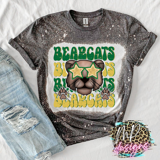 BEARCATS PREPPY MASCOT STACKED T-SHIRT