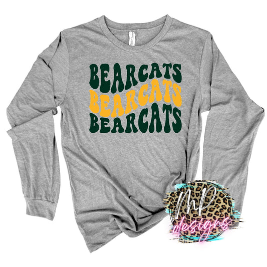 BEARCATS WAVY RETRO LONG SLEEVE/SWEATSHIRT