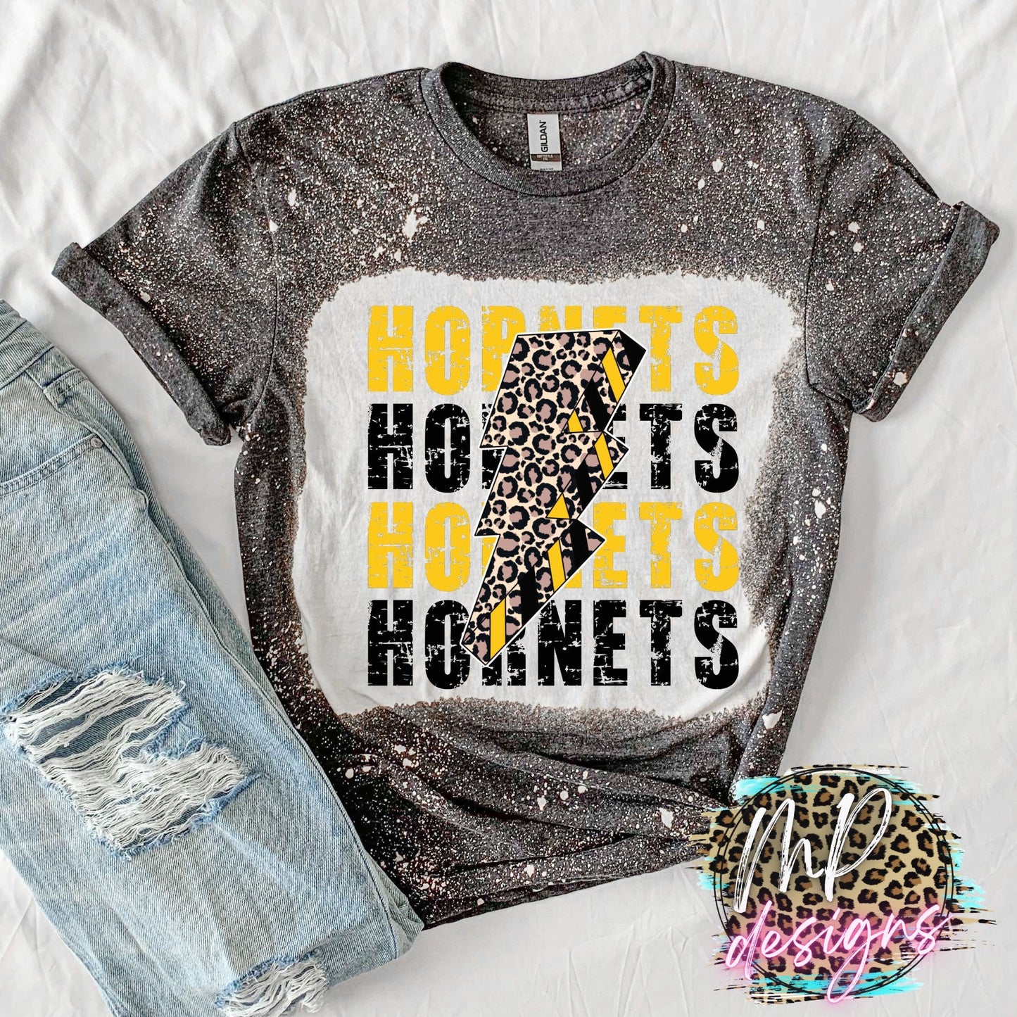 HORNETS BOLT GOLD T-SHIRT