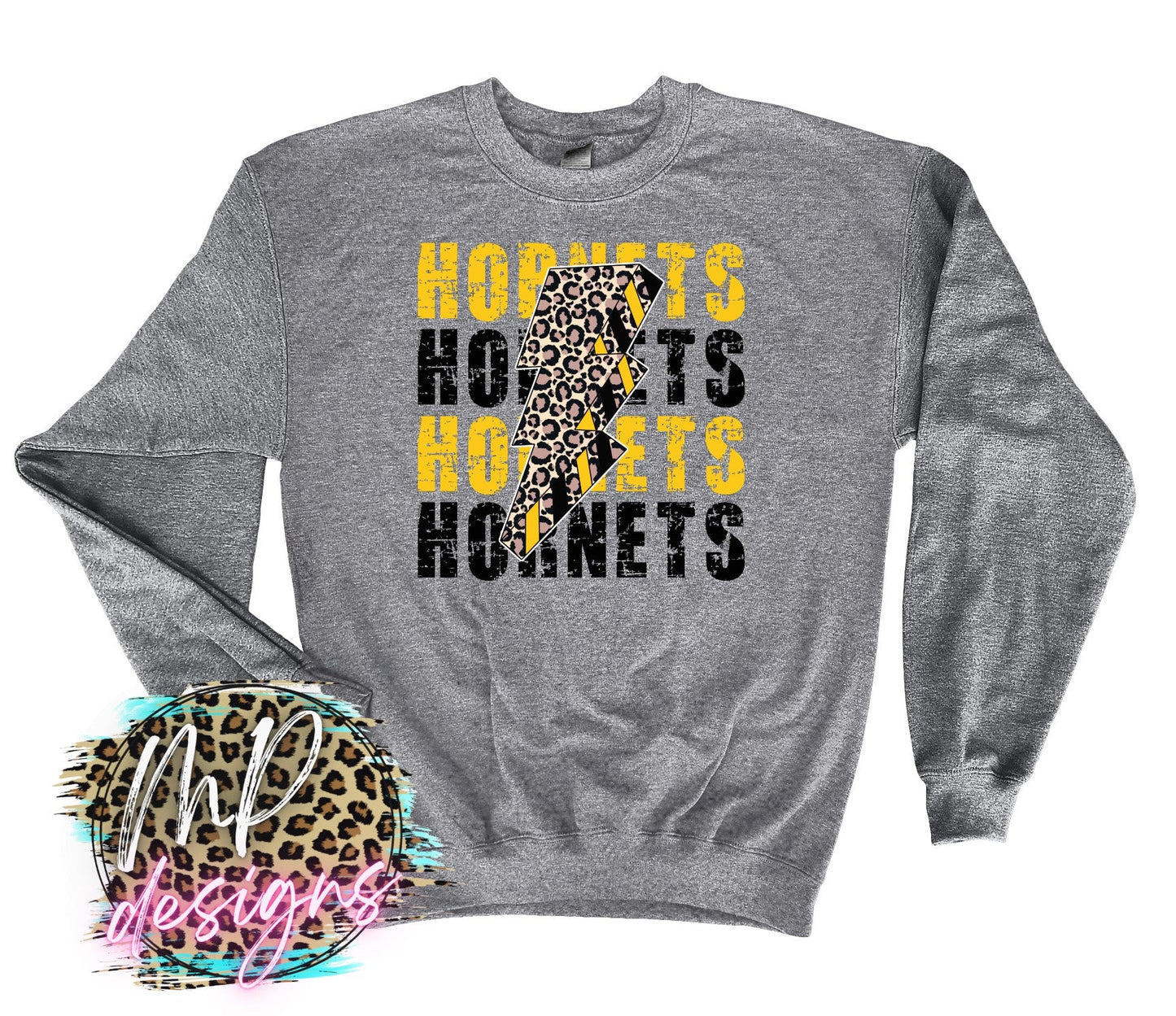 HORNETS BOLT GOLD LONG SLEEVE/SWEATSHIRT