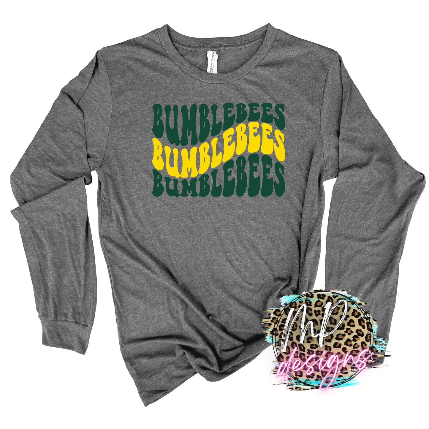 BUMBLEBEES WAVY RETRO LONG SLEEVE/SWEATSHIRT