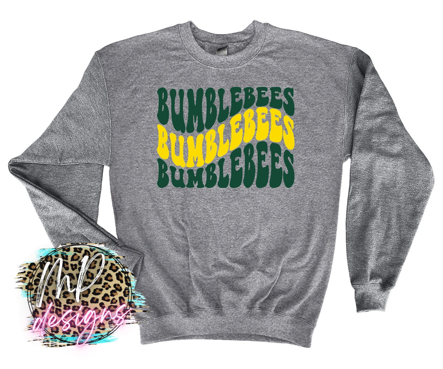BUMBLEBEES WAVY RETRO LONG SLEEVE/SWEATSHIRT