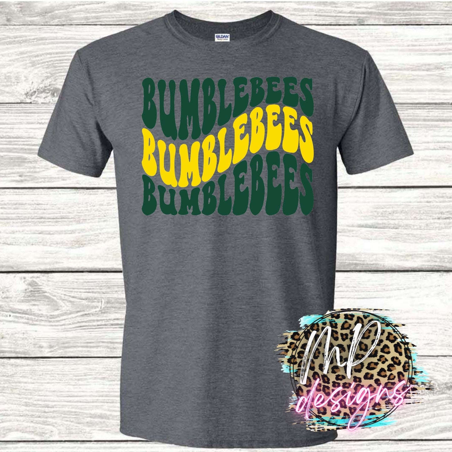 BUMBLEBEES WAVY RETRO T-SHIRT