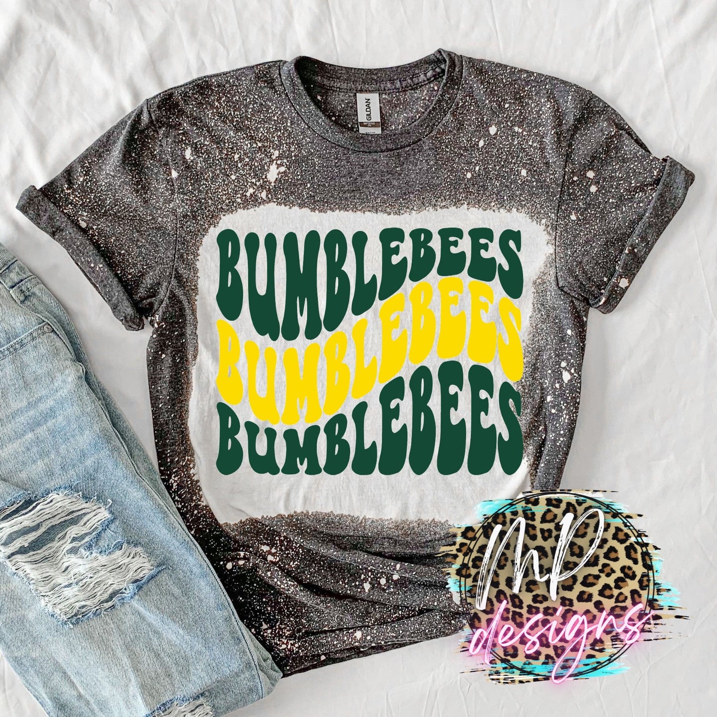 BUMBLEBEES WAVY RETRO T-SHIRT