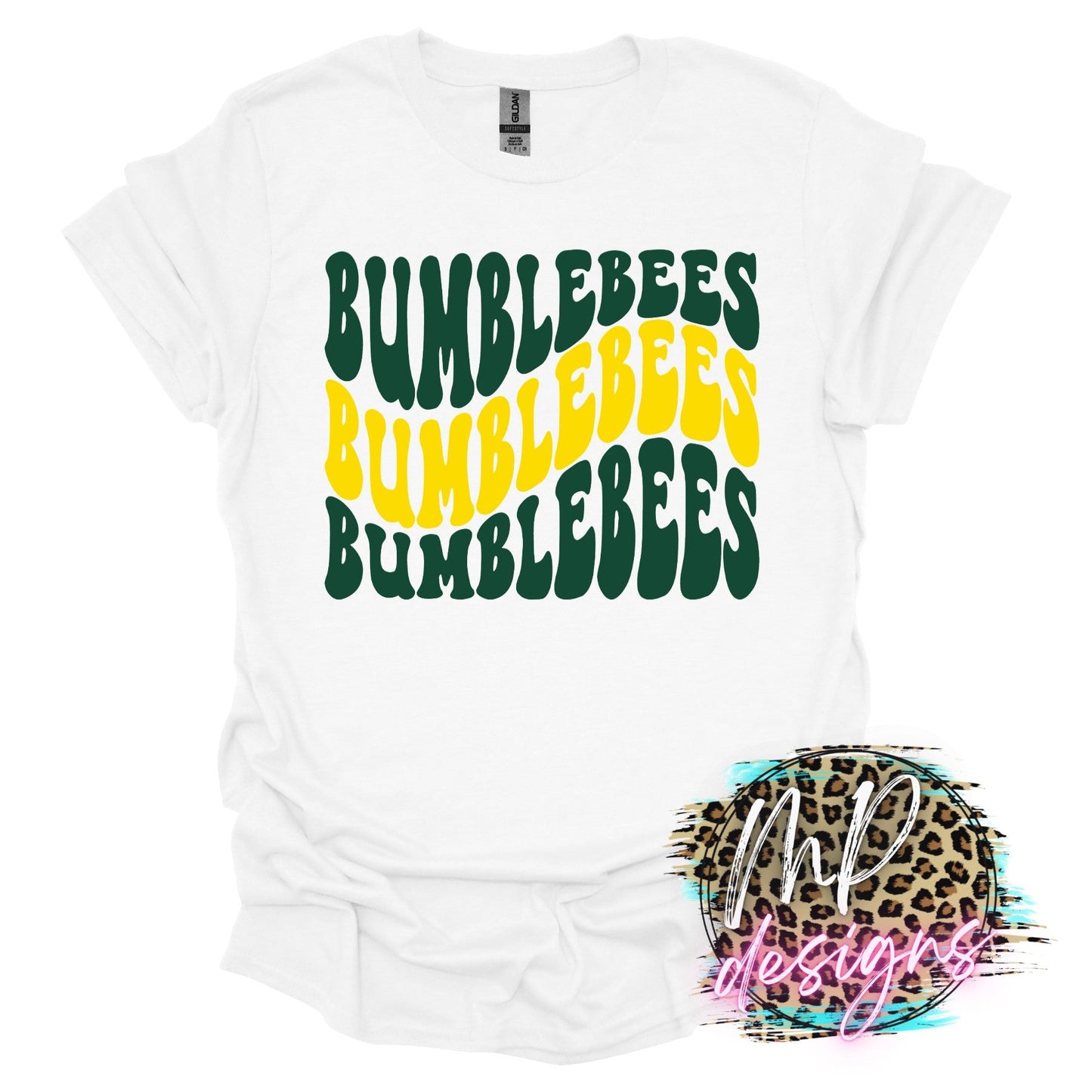 BUMBLEBEES WAVY RETRO T-SHIRT