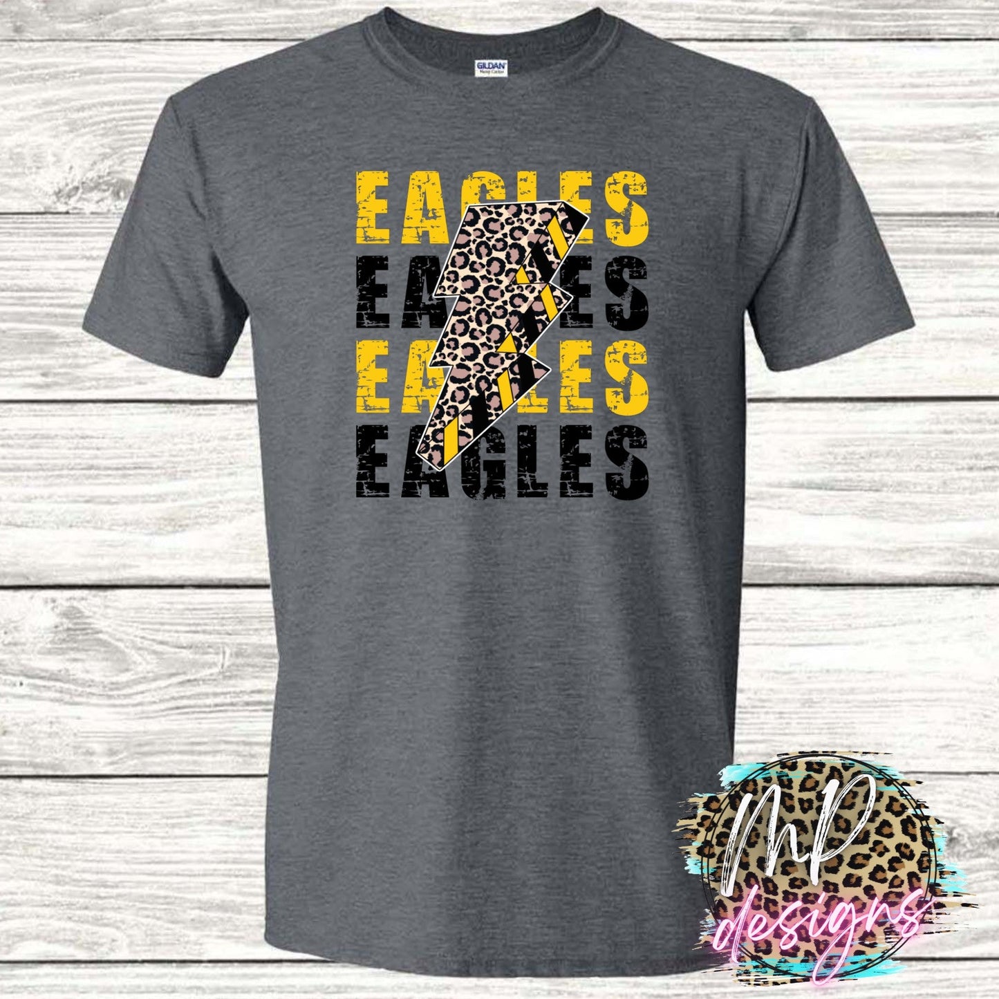 EAGLES BOLT GOLD T-SHIRT