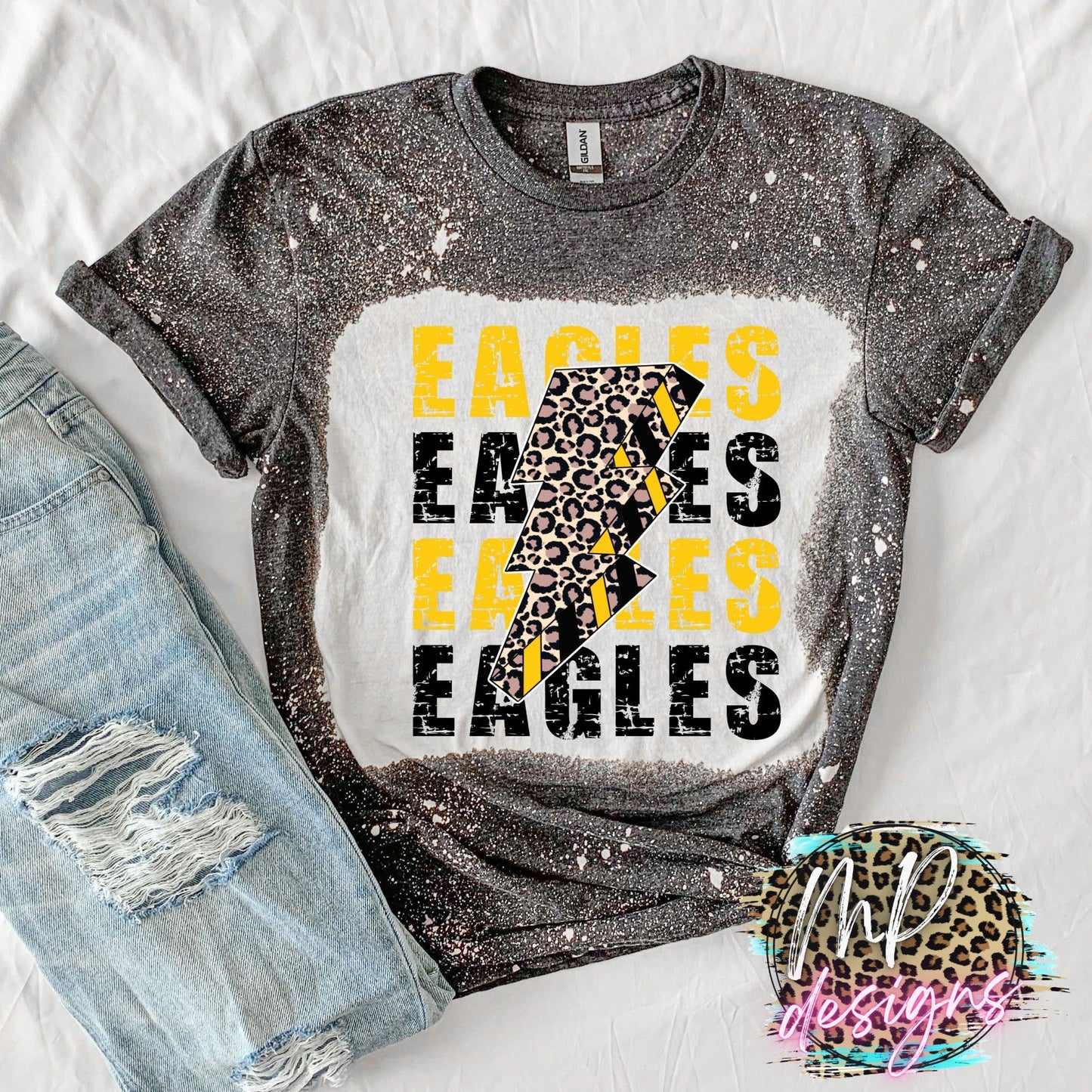 EAGLES BOLT GOLD T-SHIRT
