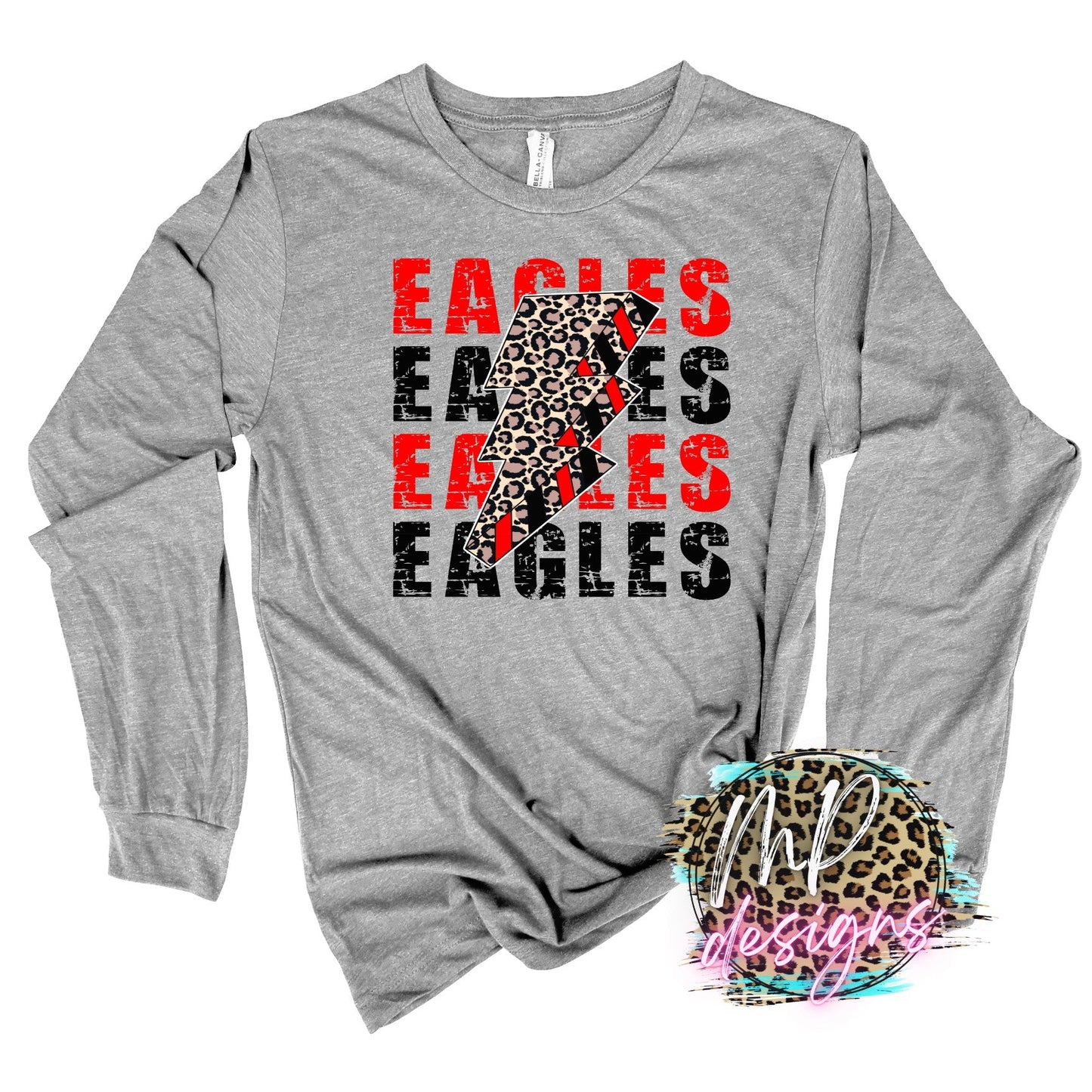 EAGLES BOLT RED LONG SLEEVE/SWEATSHIRT
