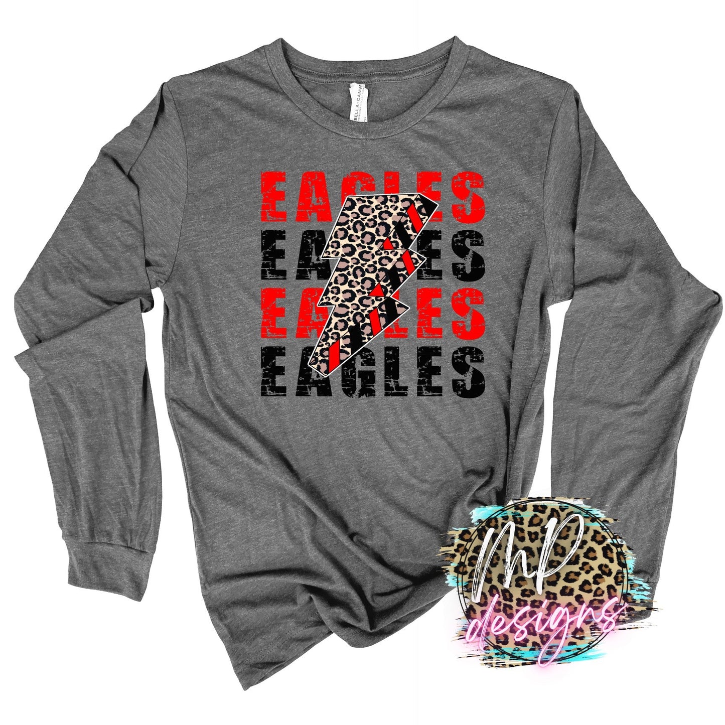 EAGLES BOLT RED LONG SLEEVE/SWEATSHIRT