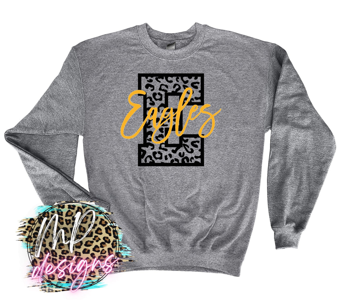 EAGLES E LEOPARD GOLD LONG SLEEVE/SWEATSHIRT