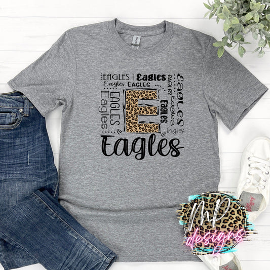 EAGLES CHEETAH SUBWAY ART T-SHIRT
