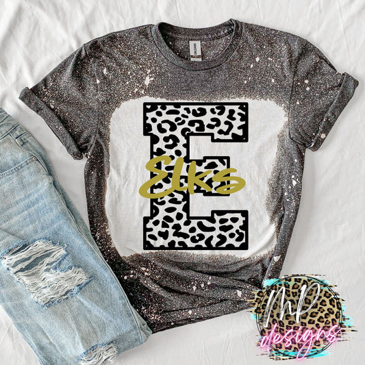 ELKS E LEOPARD T-SHIRT