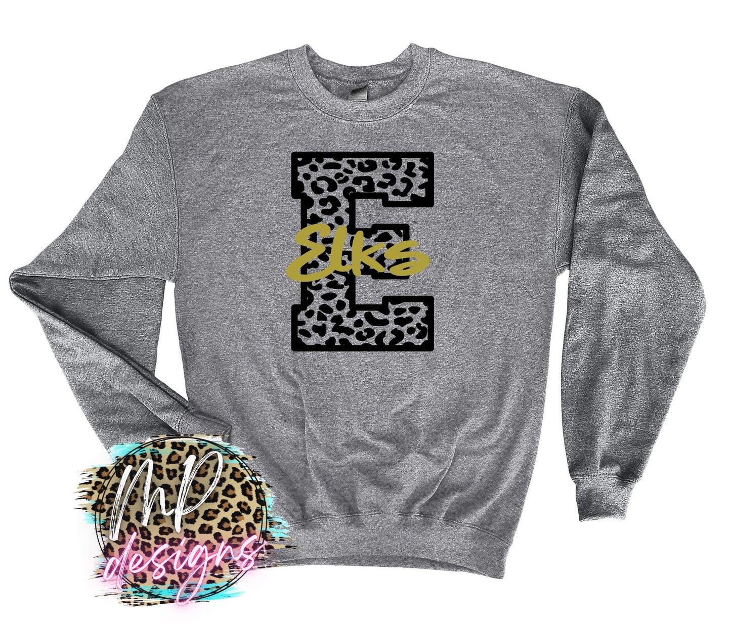 ELKS E LEOPARD LONG SLEEVE/SWEATSHIRT