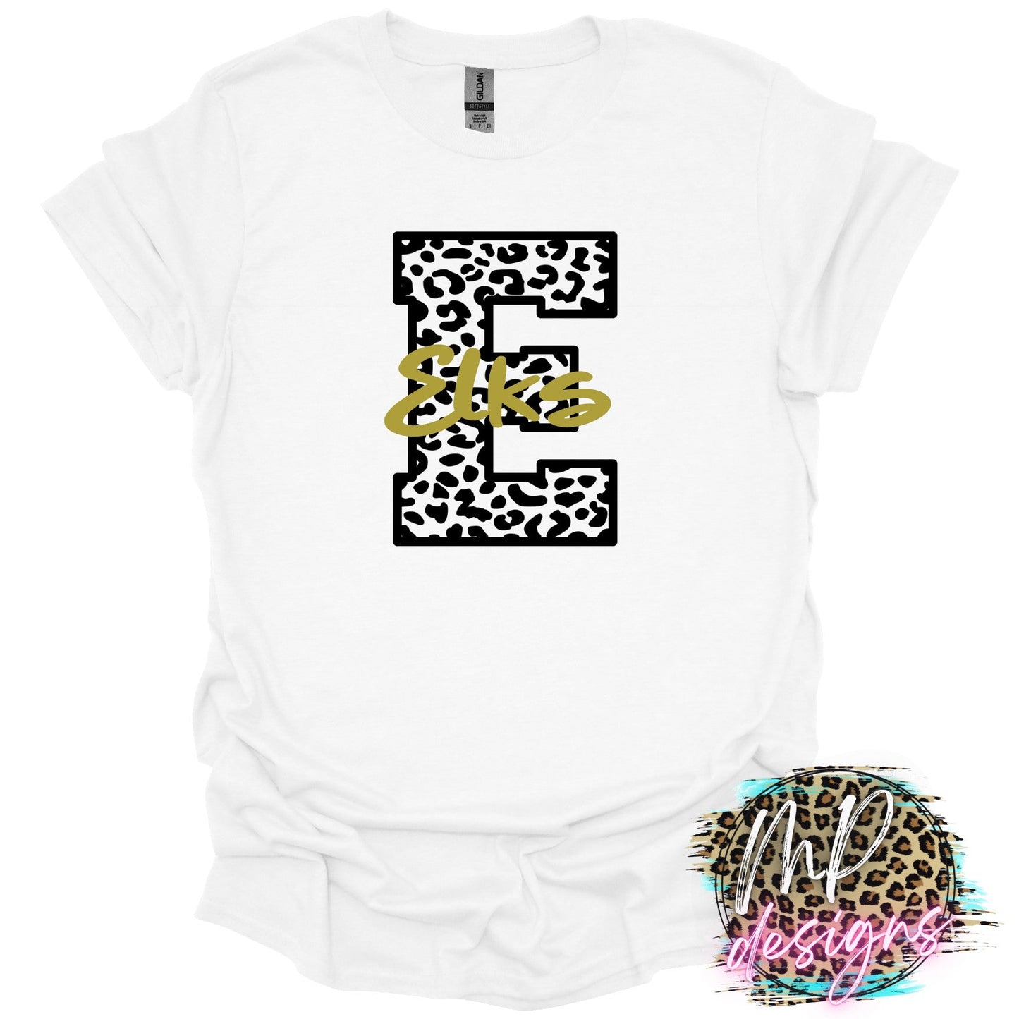 ELKS E LEOPARD T-SHIRT
