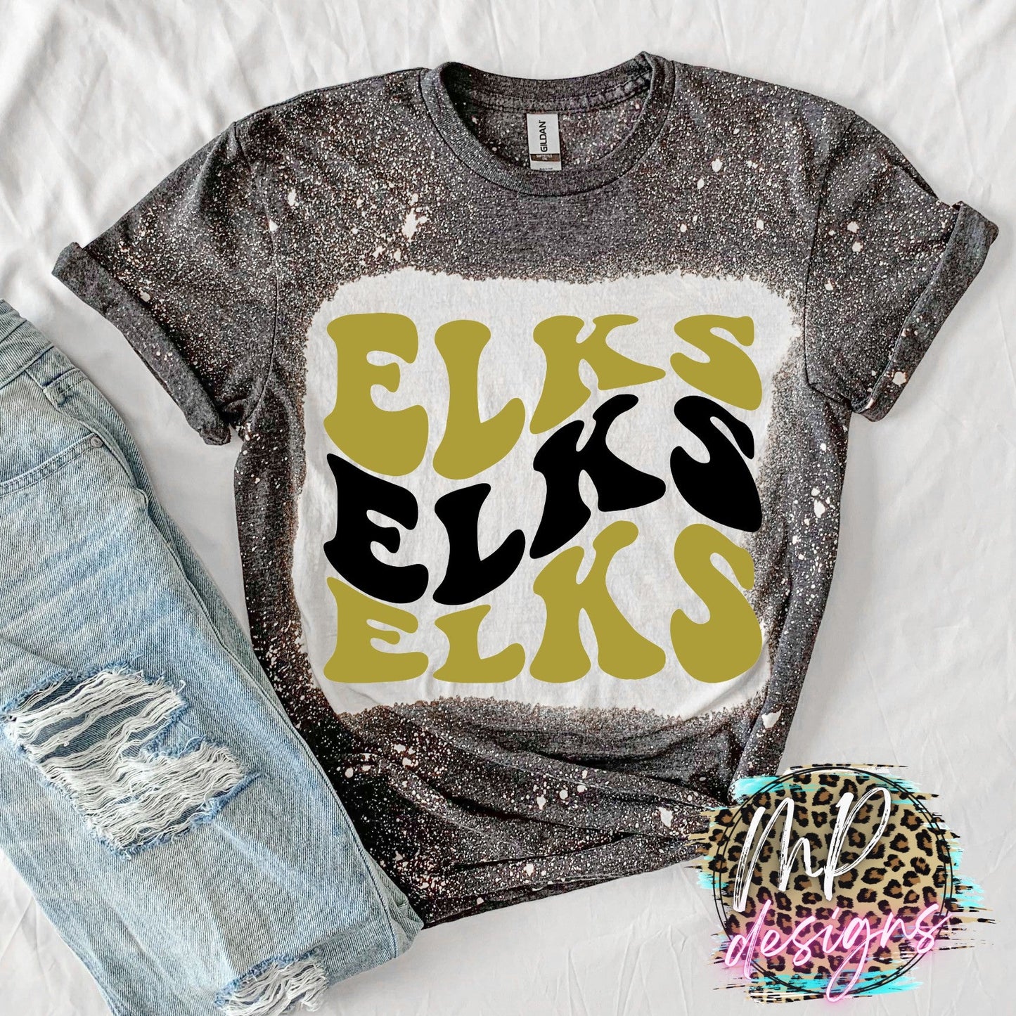 ELKS WAVY RETRO T-SHIRT