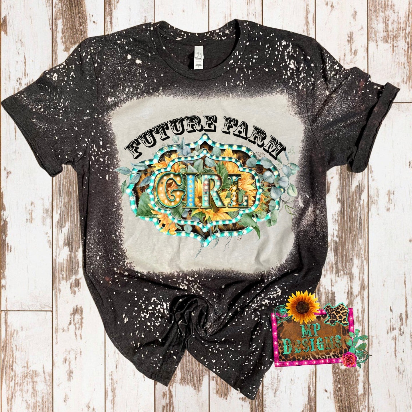 FUTURE FARM GIRL BLEACHED T-SHIRT