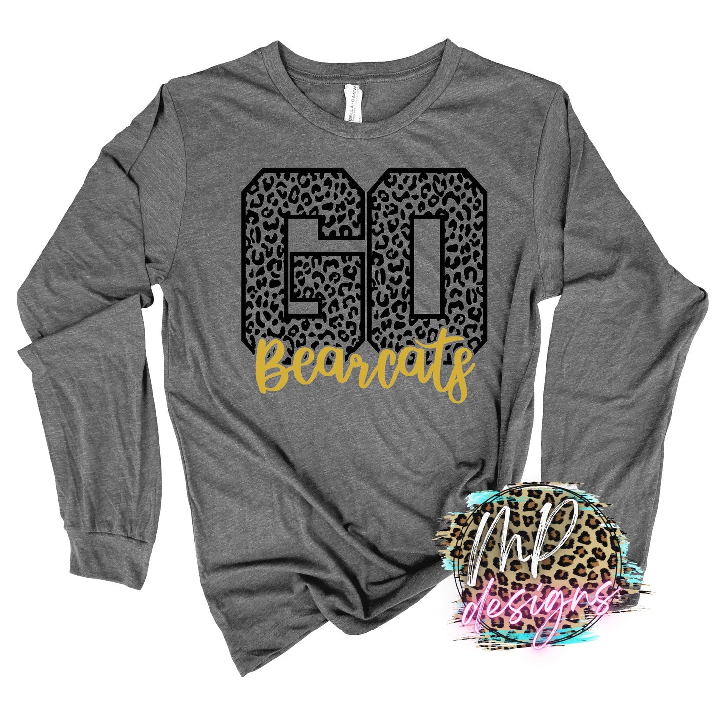 GO BEARCATS LEOPARD LONG SLEEVE/SWEATSHIRT