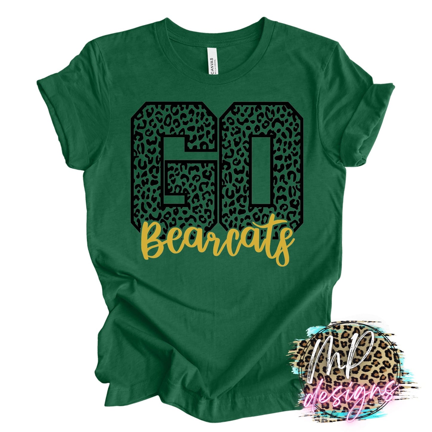GO BEARCATS LEOPARD T-SHIRT