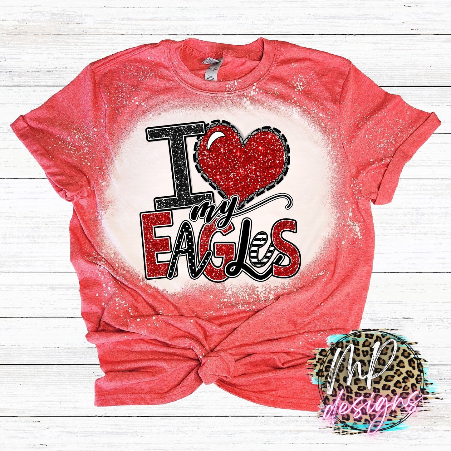 I LOVE MY EAGLES RED T-SHIRT