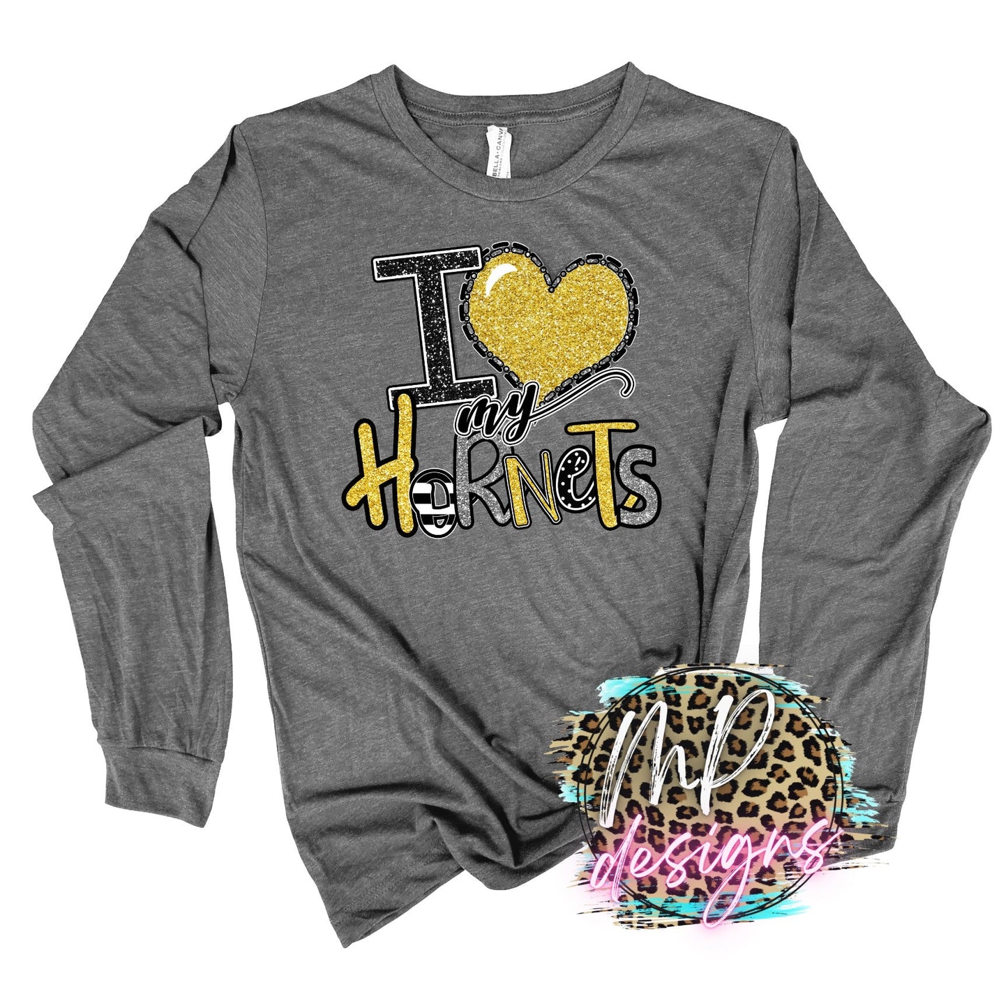 I LOVE MY HORNETS GOLD LONG SLEEVE/SWEATSHIRT