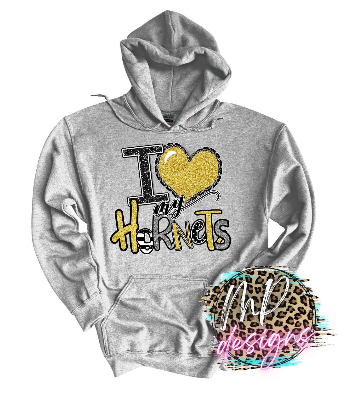 I LOVE MY HORNETS GOLD LONG SLEEVE/SWEATSHIRT
