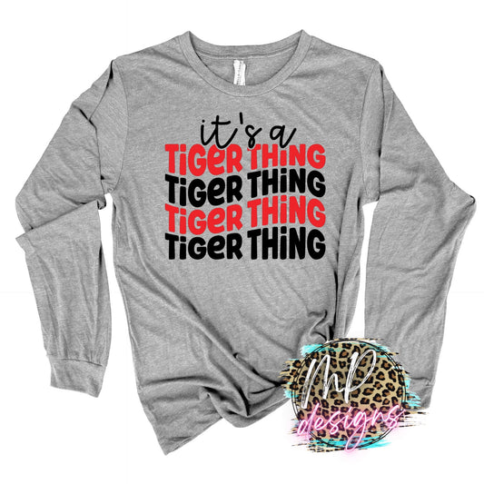 IT'S A TIGER THING RED LONG SLEEVE/SWEATSHIRT