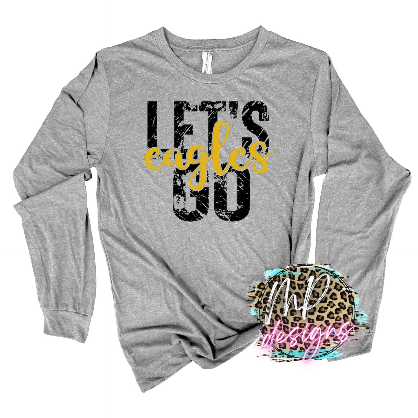 LET'S GO EAGLES GOLD LONG SLEEVE/SWEATSHIRT