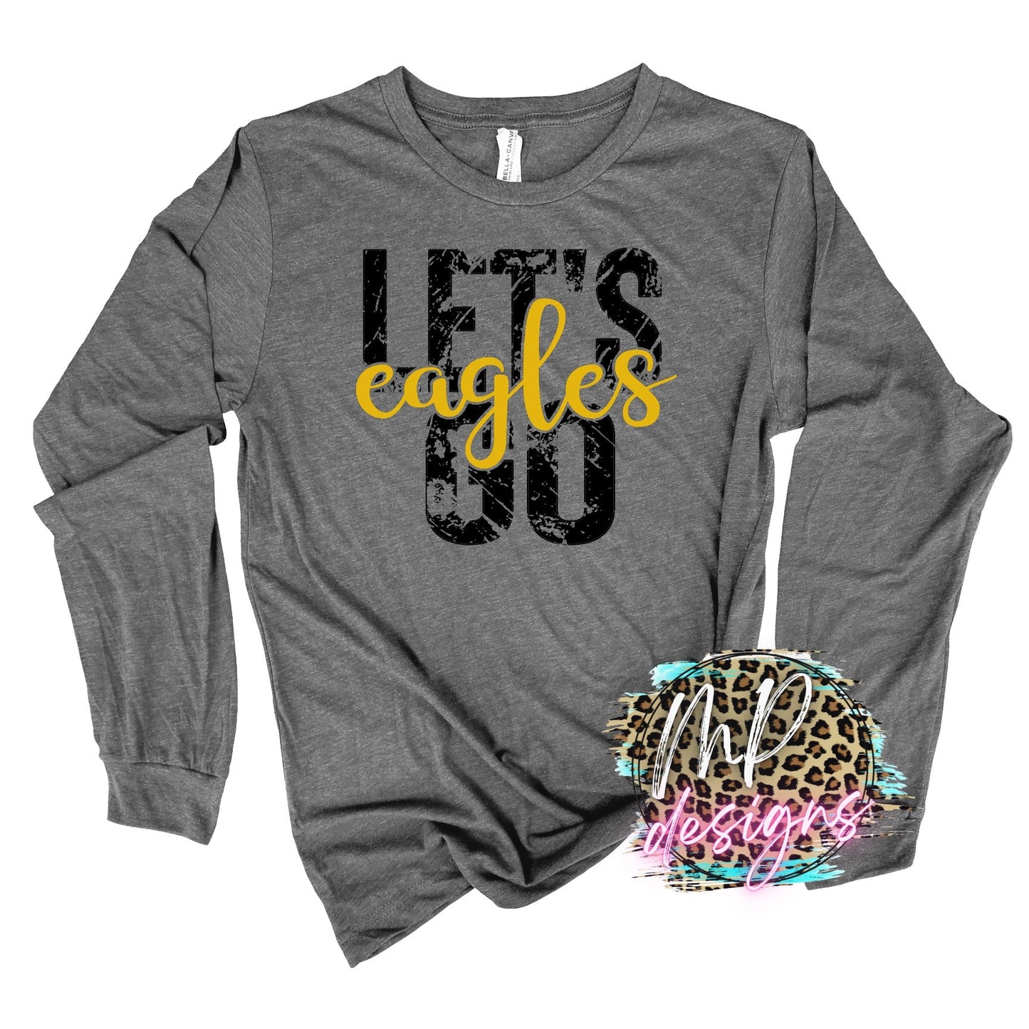 LET'S GO EAGLES GOLD LONG SLEEVE/SWEATSHIRT