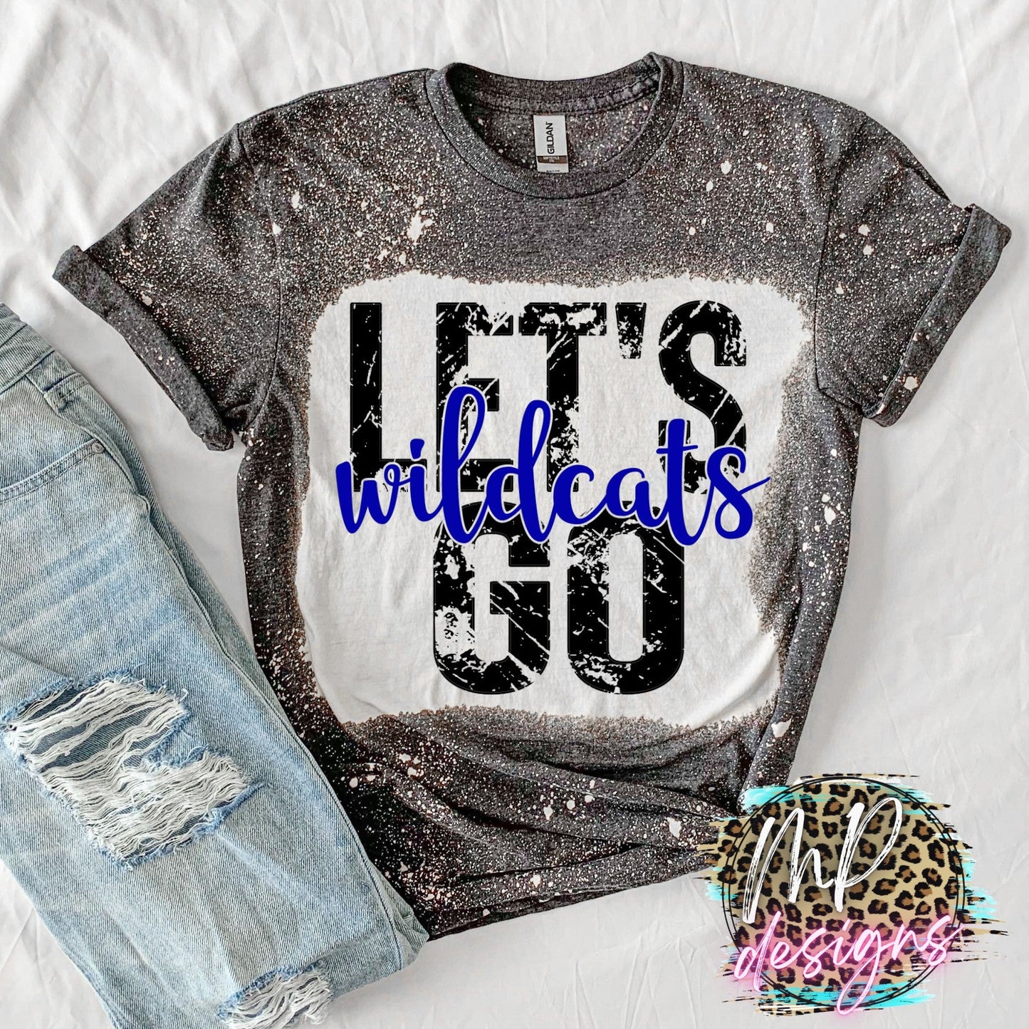 LET'S GO WILDCATS ROYAL T-SHIRT