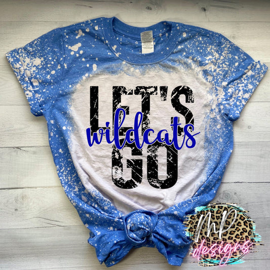 LET'S GO WILDCATS ROYAL T-SHIRT