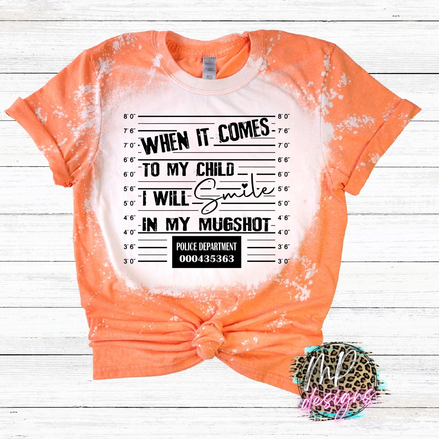 MUGSHOT BLEACHED T-SHIRT